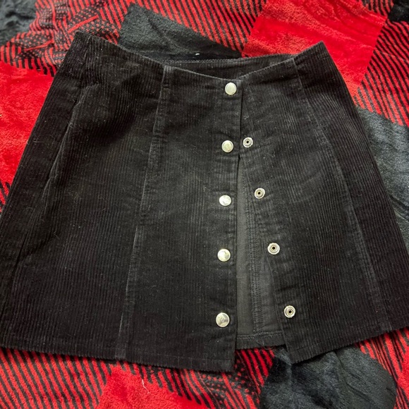 Super Cute Corduroy Button Skirt - Picture 4 of 6